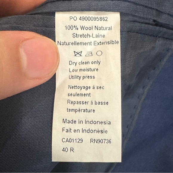 Navy blue Calvin Klein Blazer 40R - Picture 6 of 7